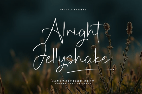 Alright Jellyshake Typeface for Digital Branding