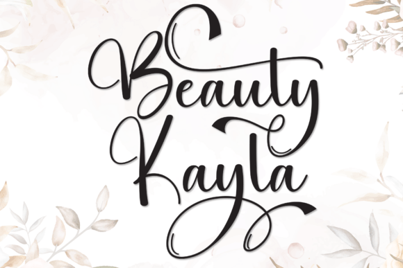 Beauty Kayla: A Charming Script Handwritten Typeface