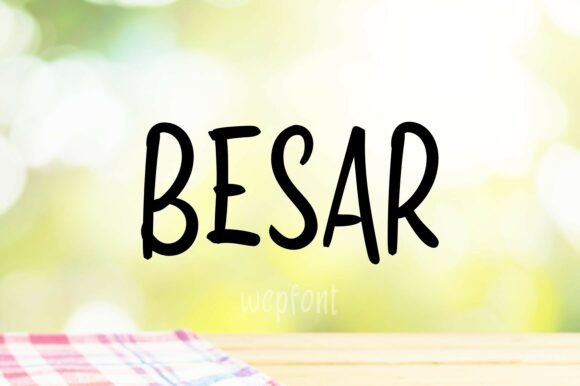Besar: The Friendly Script Font for Editorial Design