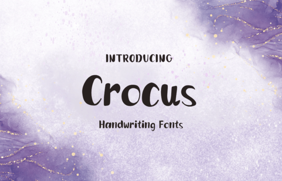 Crocus: A Sweet Handwritten Typeface for Editors