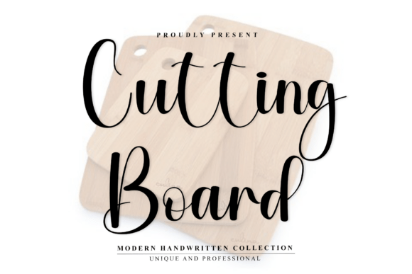 Cutting Board Font: Bold Script for Campaigns