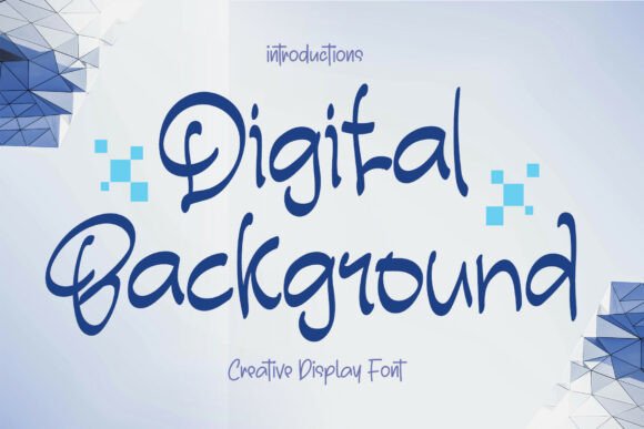Digital Background Typeface for Bold Branding