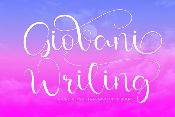 Giovani Writing: A Sweet Script Handwritten Font for Editorial Design