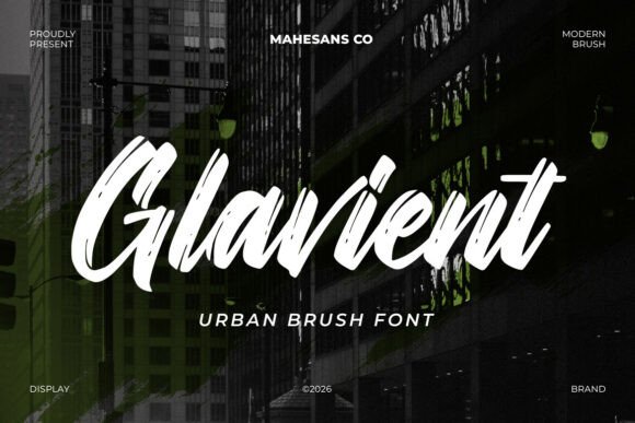 Glavient Font Review for Bold Urban Branding