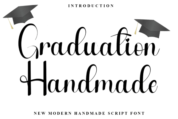 Graduation Handmade Typeface for Festive Design