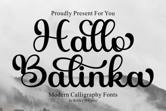 Hallo Balinka Font: Elegant Script for Editorial Design