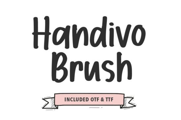 Handivo Brush: A Bold Typeface for Modern Web Design