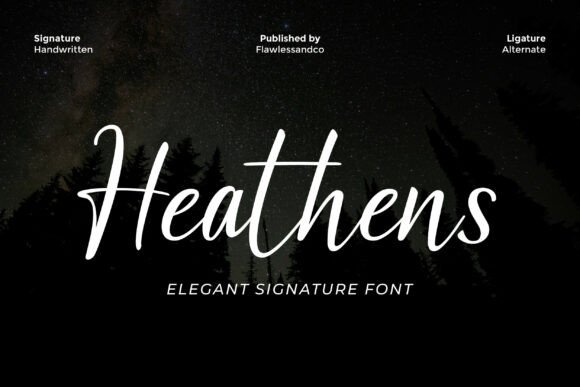 Heathens: The Signature Font for Luxury Branding