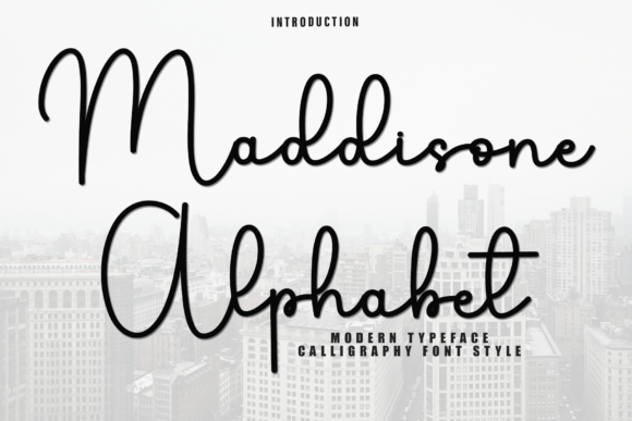 Maddisone Alphabet Font for Campaign Design