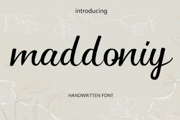 Maddoniy: The Handwritten Font for Elegant Branding
