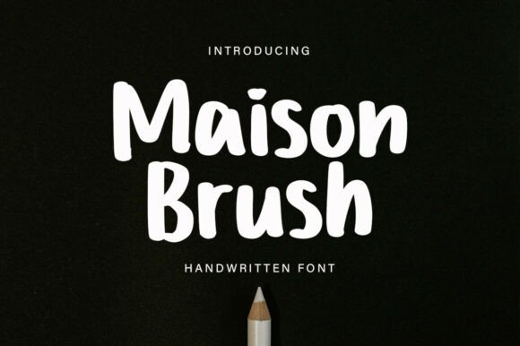 Maison Brush: A Bold Script Typeface for Editorial Design