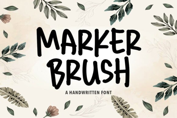 Marker Brush Font for Handmade Products