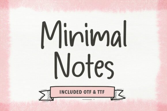 Minimal Notes Font for Elegant Branding