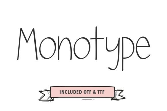 Monotype Font: Bold Brush Lettering for Branding