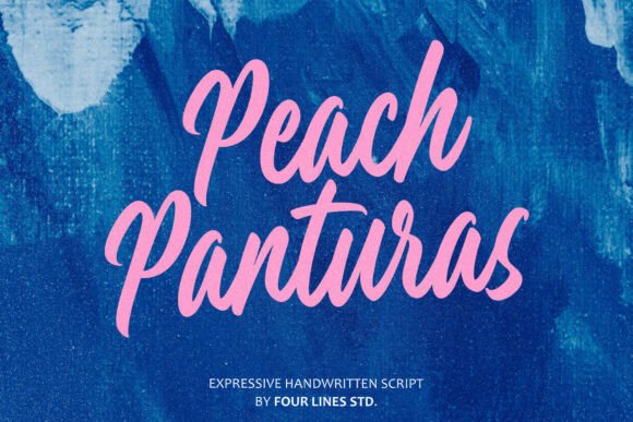 Peach Panturas: A Handwritten Font for Modern Brands