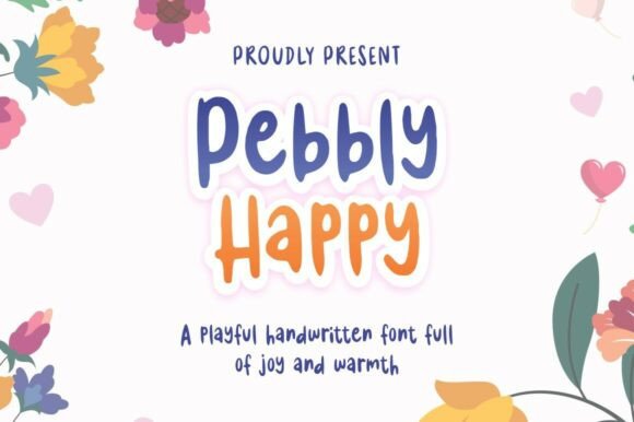 Pebbly Happy Typeface for Joyful Web Design