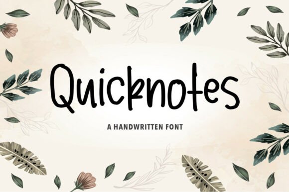 Quicknotes Font for Modern Web Design