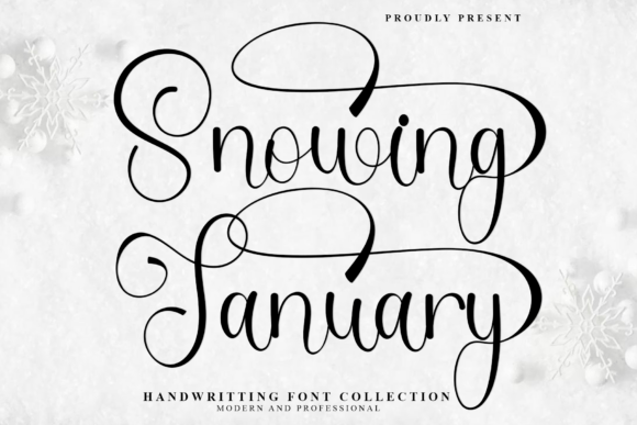 Snowing January Typeface for Digital Design