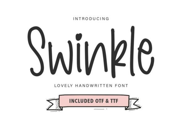 Swinkle: A Whimsical Script Handwritten Font for Makers