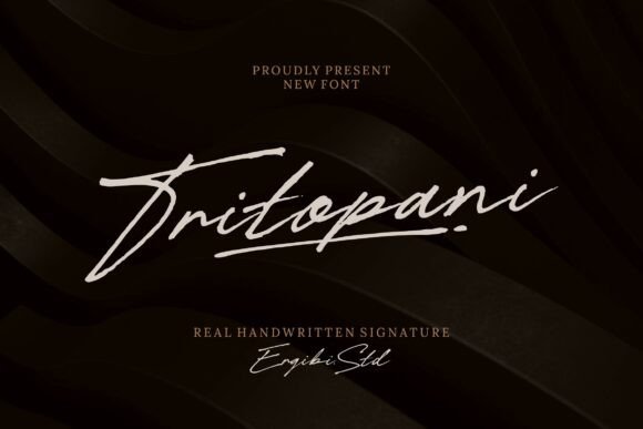 Tritopani: A Handwritten Signature Font for Editorial Design