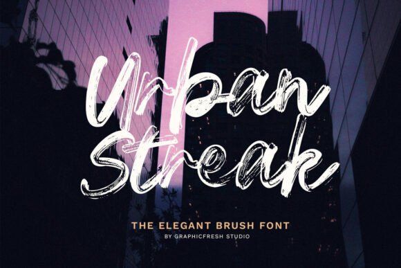Urban Streak Font for Elegant Handmade Designs