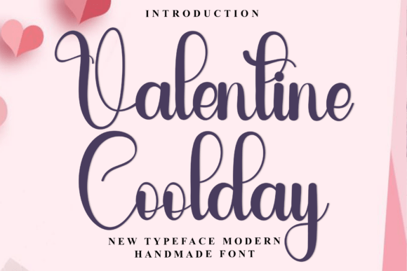 Valentine Coolday: A Modern Script Typeface for Editorial Design