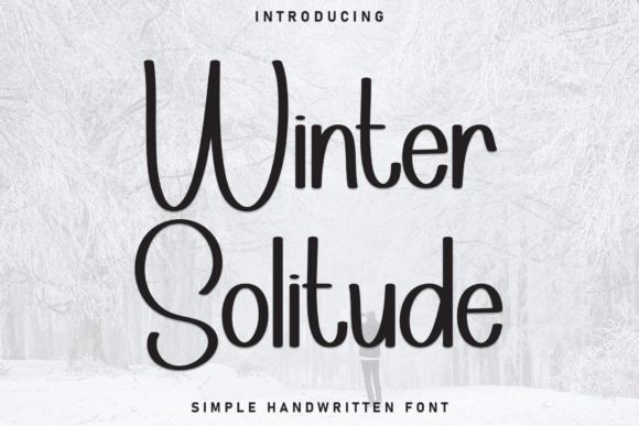 Winter Solitude: A Handwritten Font for Editorial Warmth